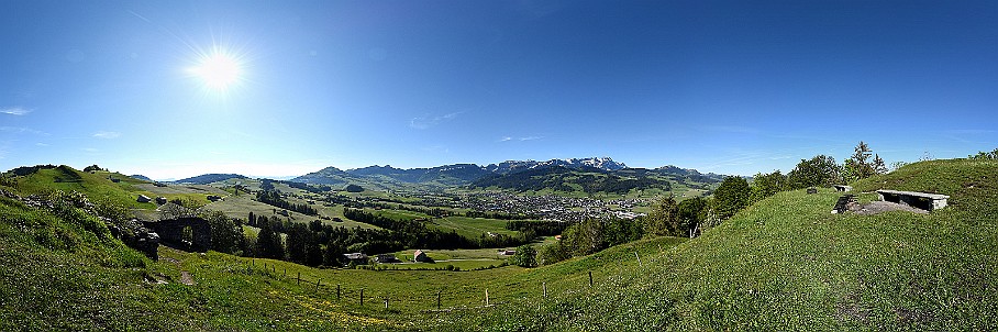 Panorama Appenzell (Feuerstellen Clanx) Pano­rama Appen­zell (Feu­er­stellen Clanx)