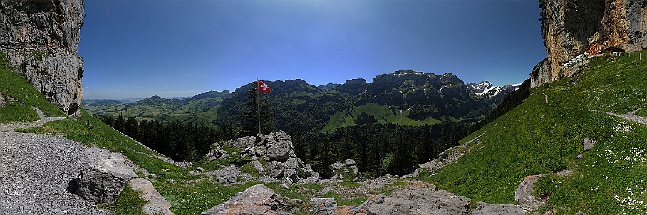 360°-Panorama Berggasthaus Äscher