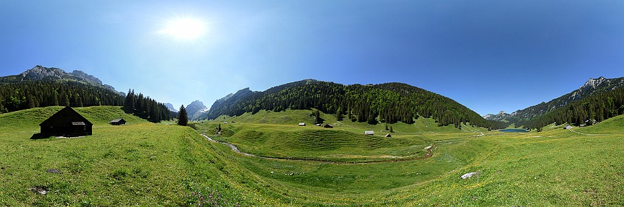 360°-Panorama Appenzeller Sämtis