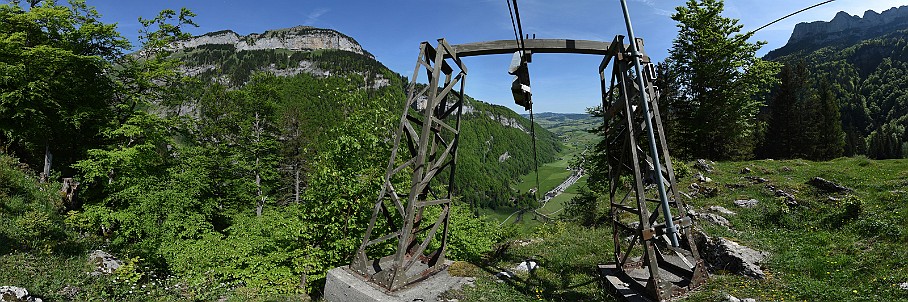 360°-Panorama Kleinhütten (Materialseilbahn)