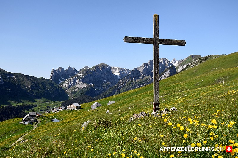 Alpkreuz auf der Alp Sigel im Alpstein
