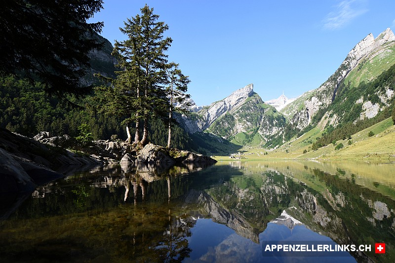 Der Seealpsee im Alpstein - Ein beliebtes Wanderziel
