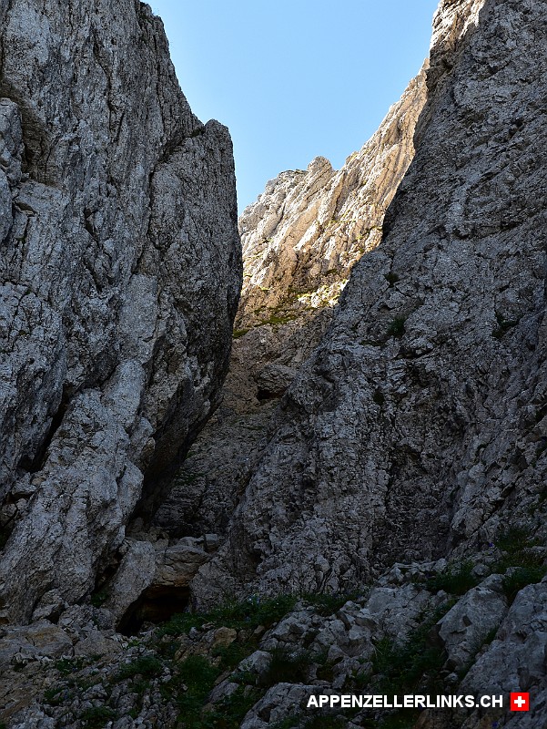 Hundstein-Kamin im Alpstein