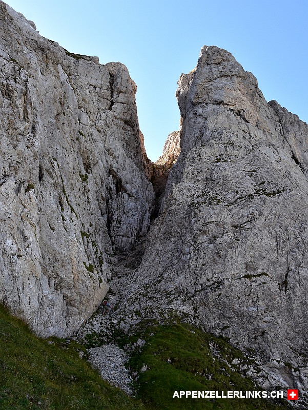 Oberer Teil der Hundstein-Schlucht im Alpstein