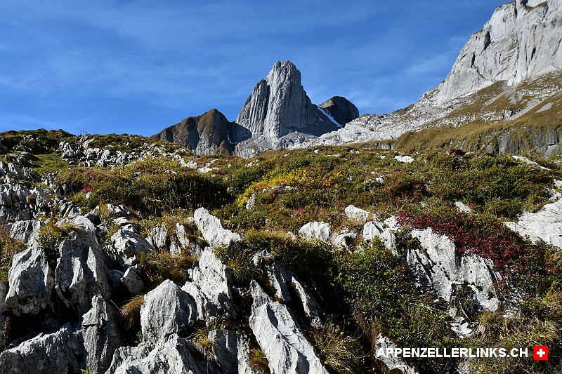Schrattenkalk-Landschaft auf Haederen im Alpstein