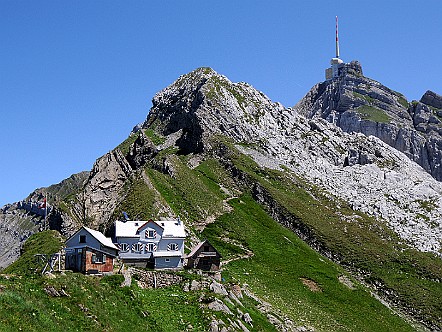 Berggasthaus Tierwies mit Saentis im Hintergrund.JPG