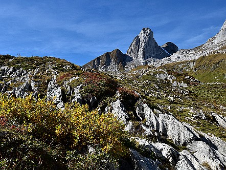 Herbst&shy;licher Alp&shy;stein   Bilder- & Fotogalerie Bergwandern im Alpstein : Fotos von Wande&shy;rungen im Alp&shy;stein&shy;ge&shy;biet - Der Alp&shy;stein ist mit sei&shy;nen Berg&shy;seen, den sie&shy;ben Seil&shy;bah&shy;nen und dem dich&shy;ten Netz an Wan&shy;der&shy;we&shy;gen ein sehr be&shy;lieb&shy;tes Wan&shy;der&shy;ge&shy;biet. Vie&shy;le Berg&shy;gast&shy;hÃ¤u&shy;ser im Alp&shy;stein la&shy;den den Wan&shy;de&shy;rer zu&shy;dem zur er&shy;hol&shy;sa&shy;men Ein&shy;kehr ein. Bild&shy;titel: Herbst&shy;licher Alp&shy;stein.  Bil&shy;der & Fo&shy;tos aus Ap&shy;pen&shy;zell, Alp&shy;stein und Ap&shy;pen&shy;zel&shy;ler&shy;land . Copy&shy;right:  Â©&nbspFREDY ZIRN ðŸ‡¨ðŸ‡­ APPEN&shy;ZELLER&shy;LINKS.CH : Alpstein, Alpsteingebiet, Appenzell, Appenzellerland, Bilder, Fotos, Wandern, Wanderung, Wanderweg, Bergwanderung