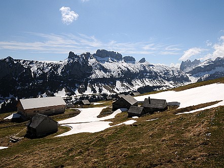 HÃ¼t&shy;ten auf der Alp Sigel im Alp&shy;stein   Bilder- & Fotogalerie Alpstein Wanderungen | Touren : Wan&shy;der-Fotos aus dem Alp&shy;stein. Der Alp&shy;stein bie&shy;tet vie&shy;le schÃ¶&shy;ne Wan&shy;de&shy;run&shy;gen. HÃ¶chs&shy;ter Berg ist der SÃ¤n&shy;tis. Wei&shy;te&shy;re Berg&shy;gipfel sind SchÃ¤f&shy;ler, Ho&shy;her Kas&shy;ten und Alt&shy;mann. Be&shy;kan&shy;nte Berg&shy;seen sind See&shy;alp&shy;see, SÃ¤m&shy;ti&shy;ser&shy;see und FÃ¤&shy;len&shy;see. Zudem laden Berg&shy;gast&shy;hÃ¤u&shy;ser wie Ae&shy;scher, Eben&shy;alp und Meg&shy;lisa&shy;lp zur Rast ein. Bild&shy;titel: HÃ¼t&shy;ten auf der Alp Sigel im Alp&shy;stein.  Bil&shy;der & Fo&shy;tos aus Ap&shy;pen&shy;zell, Alp&shy;stein und Ap&shy;pen&shy;zel&shy;ler&shy;land . Copy&shy;right:  Â©&nbspFREDY ZIRN ðŸ‡¨ðŸ‡­ APPEN&shy;ZELLER&shy;LINKS.CH : Alpstein, Alpsteingebiet, Appenzell, Appenzellerland, Bilder, Fotos, Wandern, Wanderung, Wanderweg, Bergwanderung
