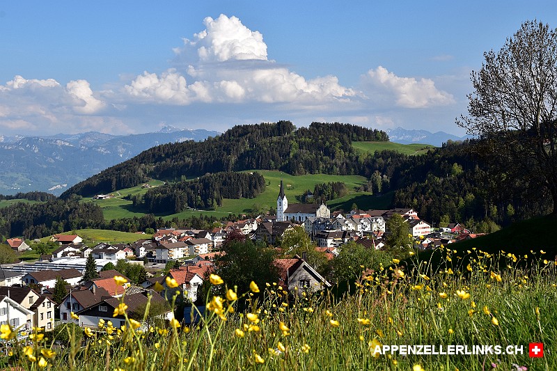 Blick auf Oberegg im Appenzellerland