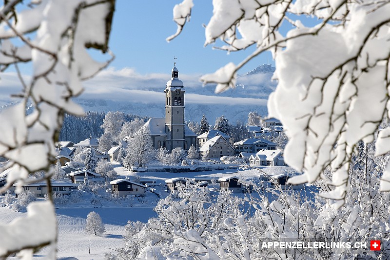 Winter-Impression von Speicher im Appenzellerland