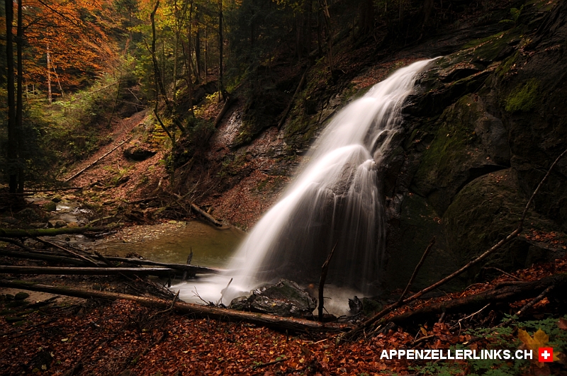 Wasserfall im Herbst bei Reute AR