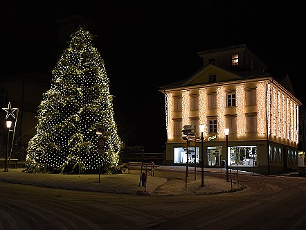 Christbaum mit Weihnachtsbeleuchtung in Heiden.JPG
