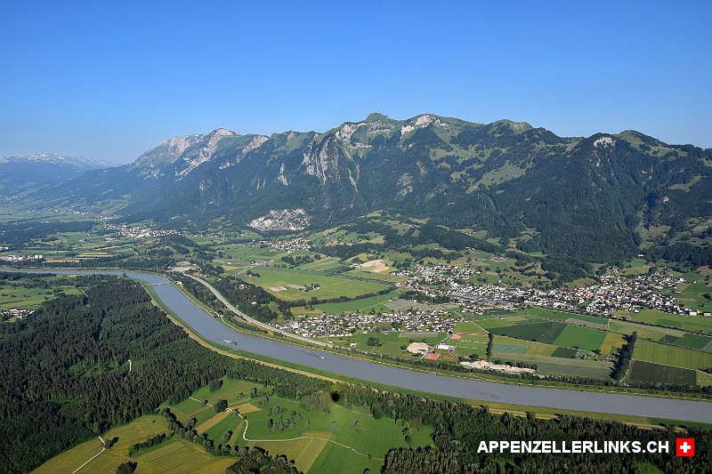 Impression von der Ballonfahrt im Rheintal
