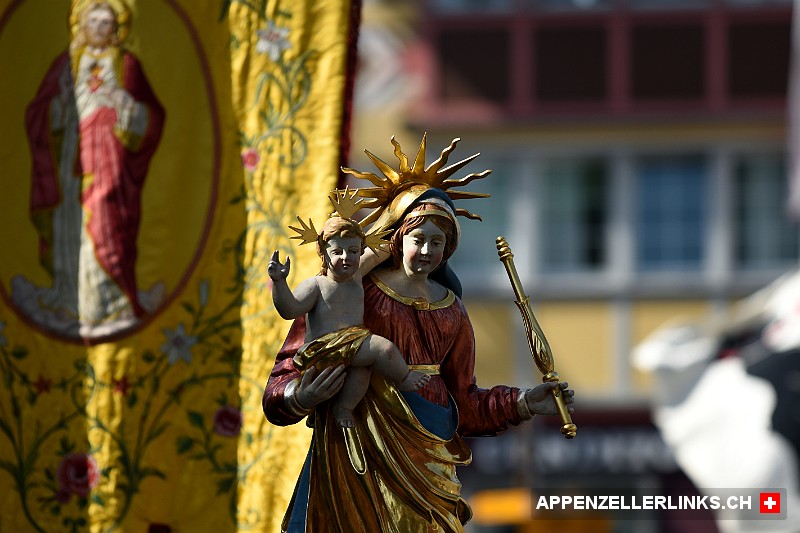 Impression von der Fronleichnam-Prozession in Appenzell