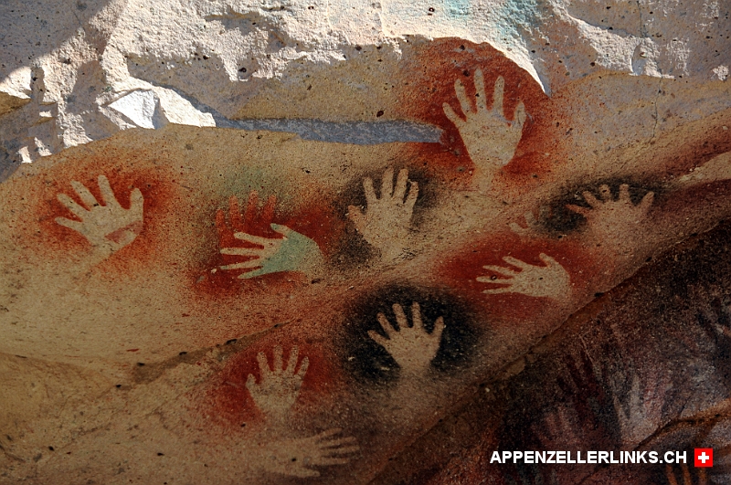 Die Malereien datieren von 7000 bis 1000 vor Christus 