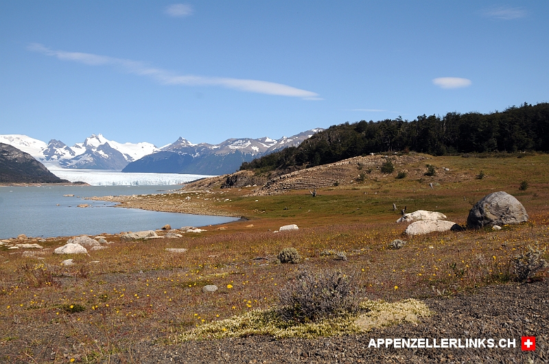 Erster Blick auf den Perito Moreno Gletscher