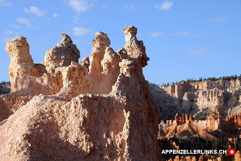 Fantasieanregende Gesteinsformationen im Bryce-Canyon NP 