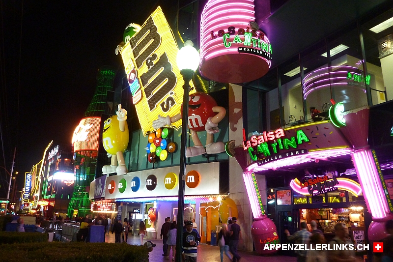 Leuchtreklamen und Neonlichter in Las Vegas 