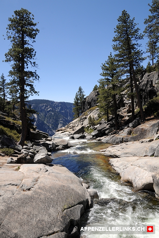 Yosemite Creek kurz oberhalb der Upper Yosemite Falls 
